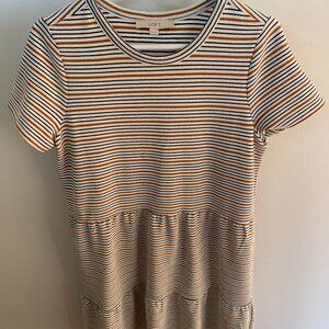 LOFT Striped Dress (Size Small)
